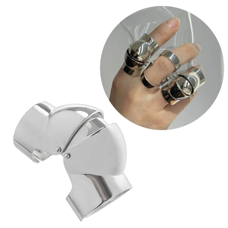 Vintage Punk Dragon Claw Finger Ring Gothic Joint Knuckles Jewelry