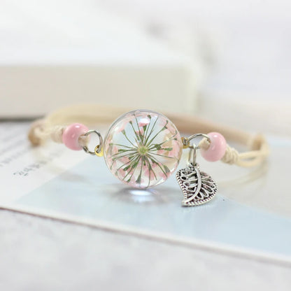 Dried Flower Dandelion Bracelet