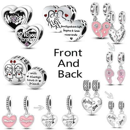 925 Silver Love Charms