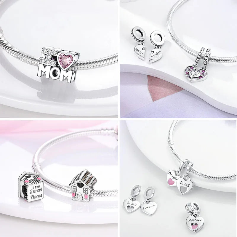 925 Silver Love Charms