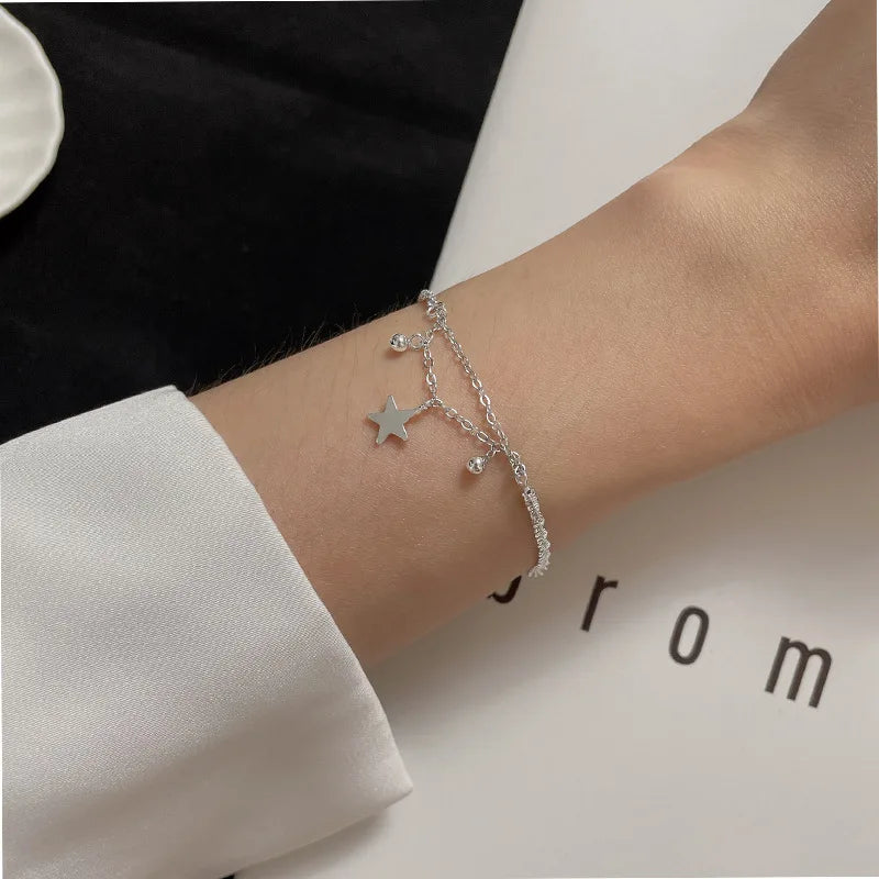 925 Silver Adjustable Butterfly Bracelet