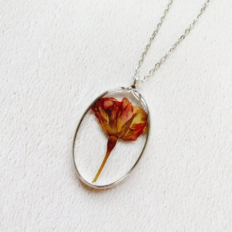 Oval Resin Necklace