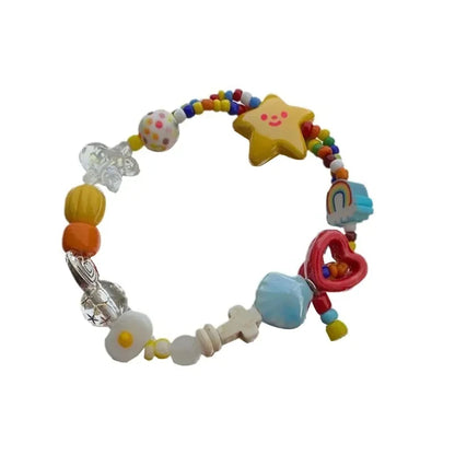 Colorful Beaded Stretch Bracelet