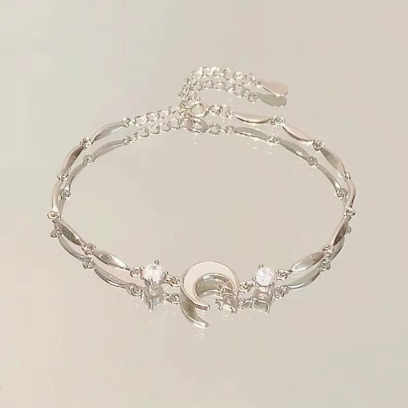 Elegant Crystal Flower Bracelet