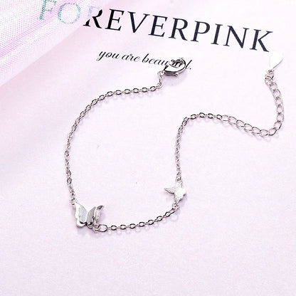 925 Silver Adjustable Butterfly Bracelet