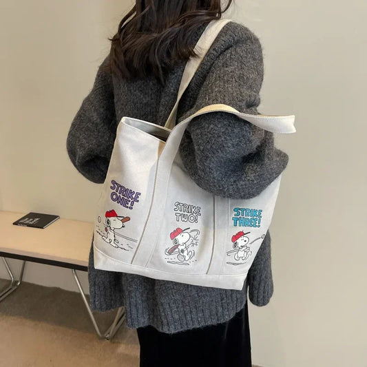 Disney Snoopy Canvas Tote Bag
