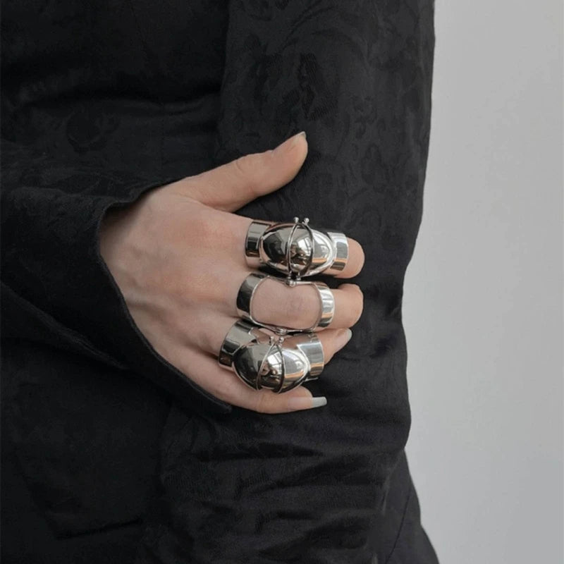 Vintage Punk Dragon Claw Finger Ring Gothic Joint Knuckles Jewelry