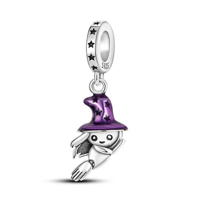 925 Sterling Silver Snowman Charm Bead