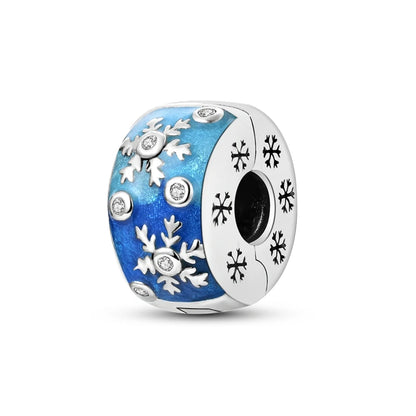 925 Sterling Silver Snowman Charm Bead