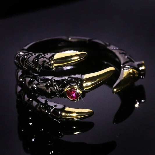 Vintage Metal Dragon Claw Ring