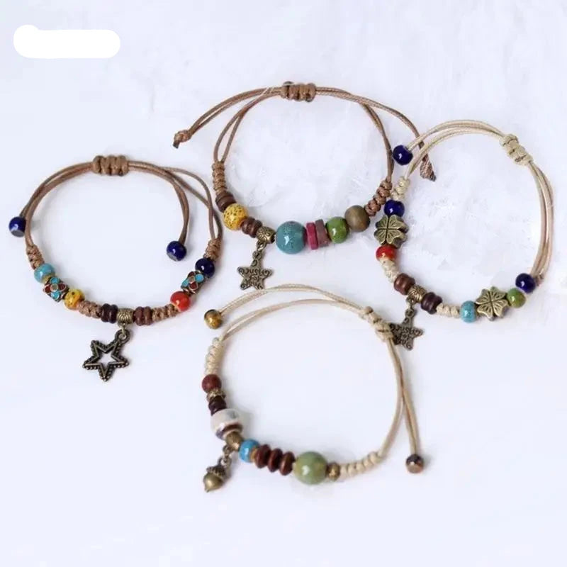 Ethnic Ceramic Beaded Bracelet