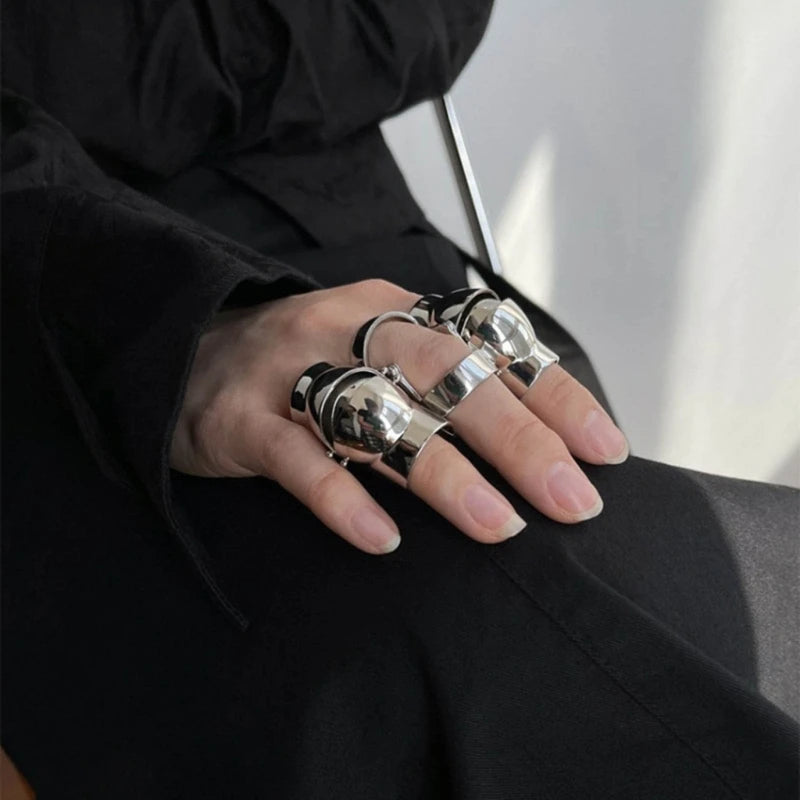Vintage Punk Dragon Claw Finger Ring Gothic Joint Knuckles Jewelry