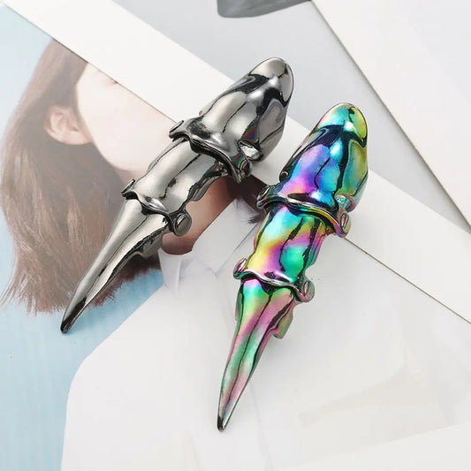 Fashion Dragon Knuckle Ring for Men Women Punk Rock Skull Jewelry