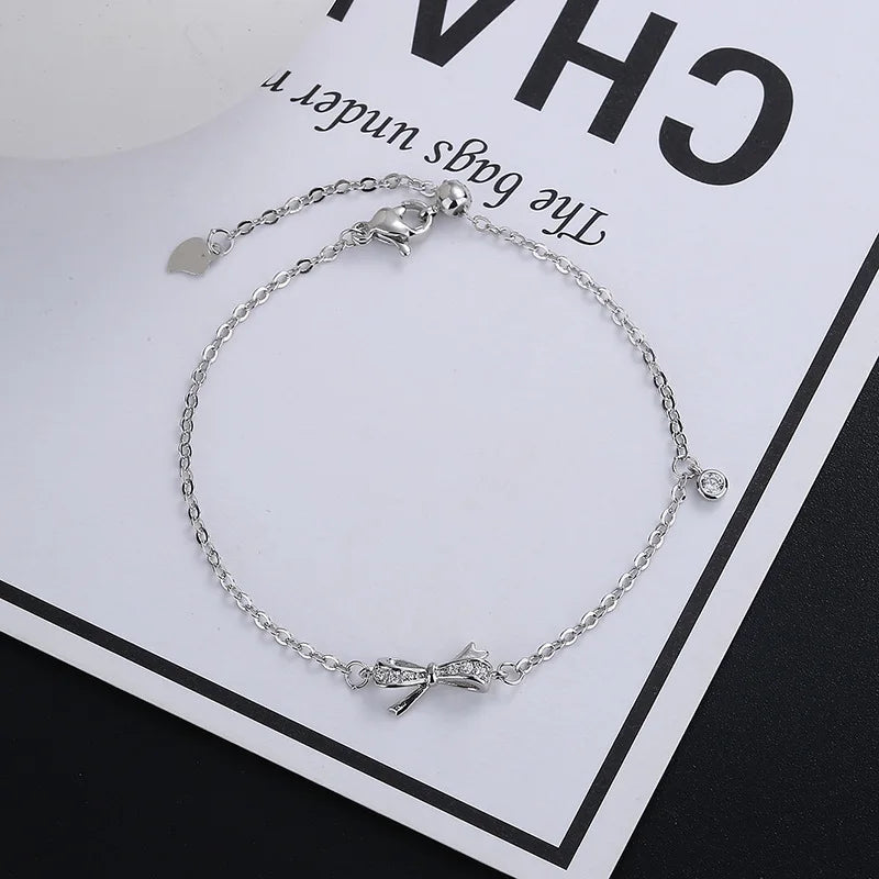 925 Silver Adjustable Butterfly Bracelet