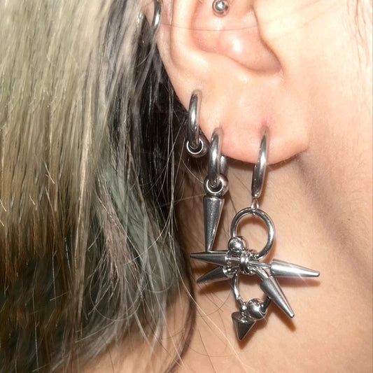 Gothic Tiger Nail Earrings