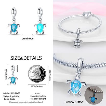 Silver Luminous Charms for Pandora Bracelets