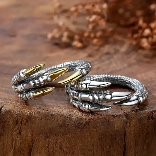 Vintage Dragon Claw Rings for Men and Women Trendy Jewelry