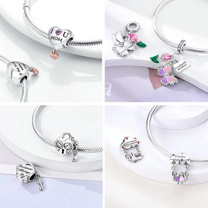 925 Silver Love Charms