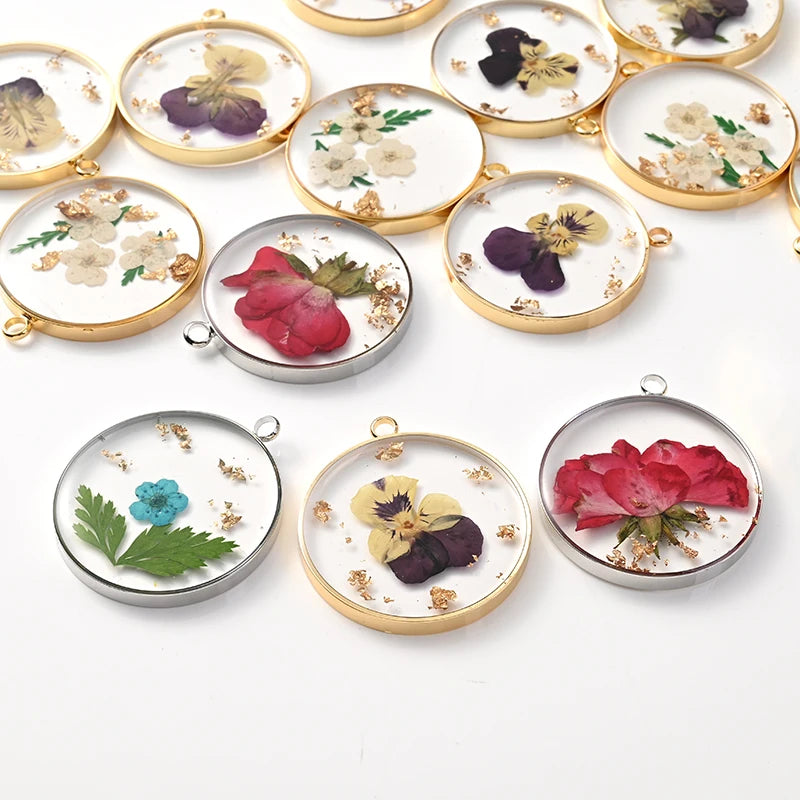 Natural Leaves Resin Charms