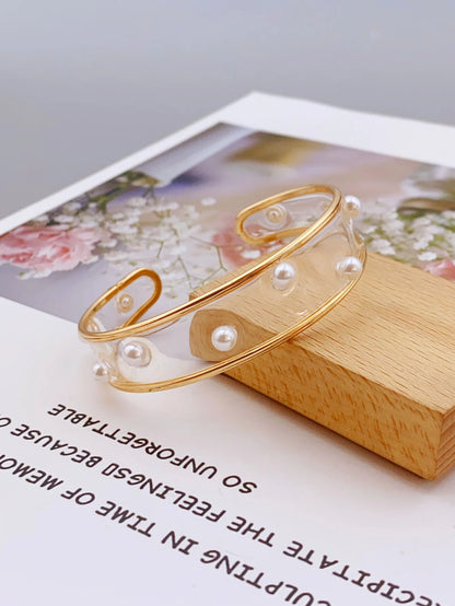 Handmade Transparent Resin Bracelet