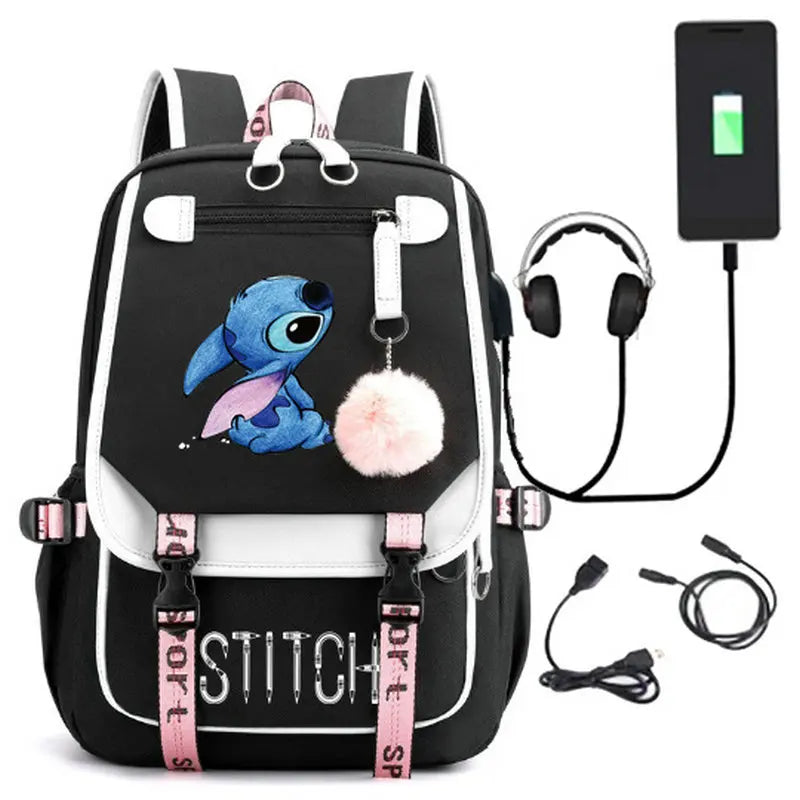 Disney Stitch USB Backpack
