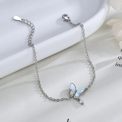 925 Silver Adjustable Butterfly Bracelet