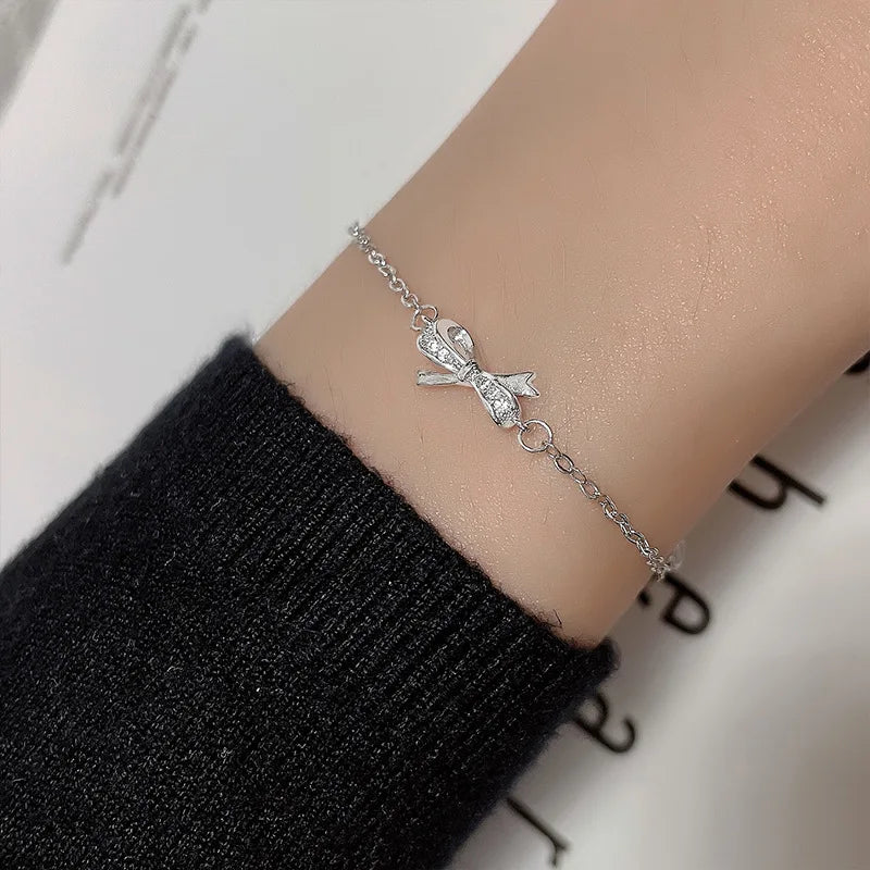 925 Silver Adjustable Butterfly Bracelet