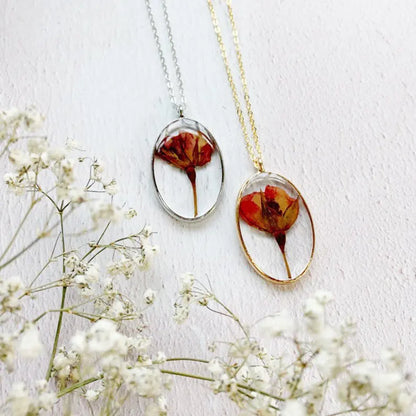 Oval Resin Necklace