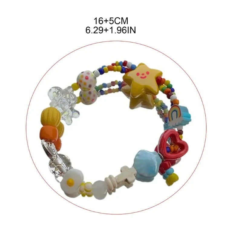 Colorful Beaded Stretch Bracelet