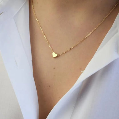 Minimalist Tiny Heart Necklace