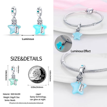 Silver Luminous Charms for Pandora Bracelets