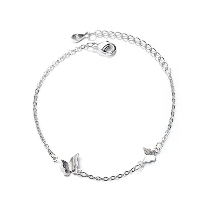 925 Silver Adjustable Butterfly Bracelet