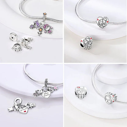 925 Silver Love Charms