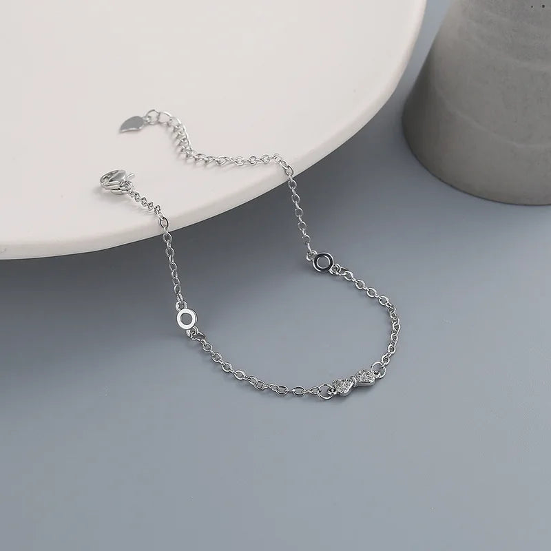 925 Silver Adjustable Butterfly Bracelet